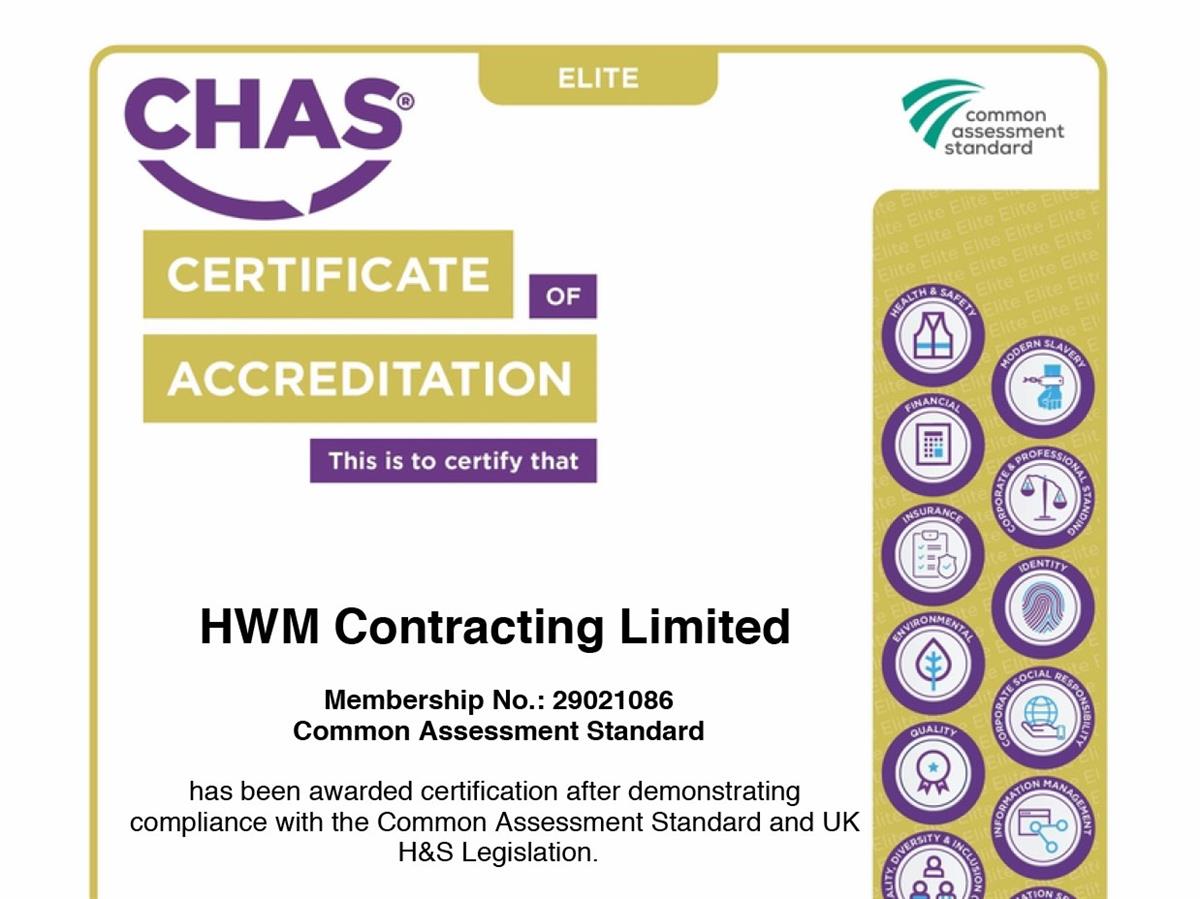 HWM Group completes CHAS Elite accreditation